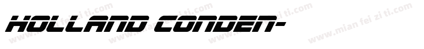 Holland Conden字体转换